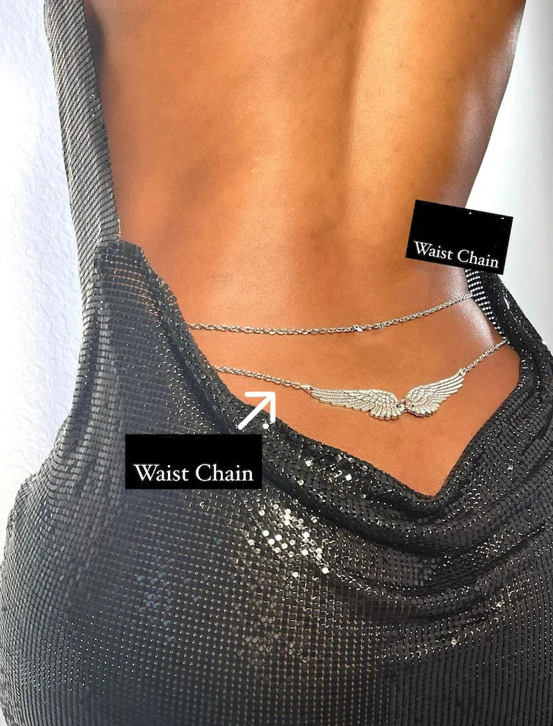 Sexy Waist Chain Angel Wings