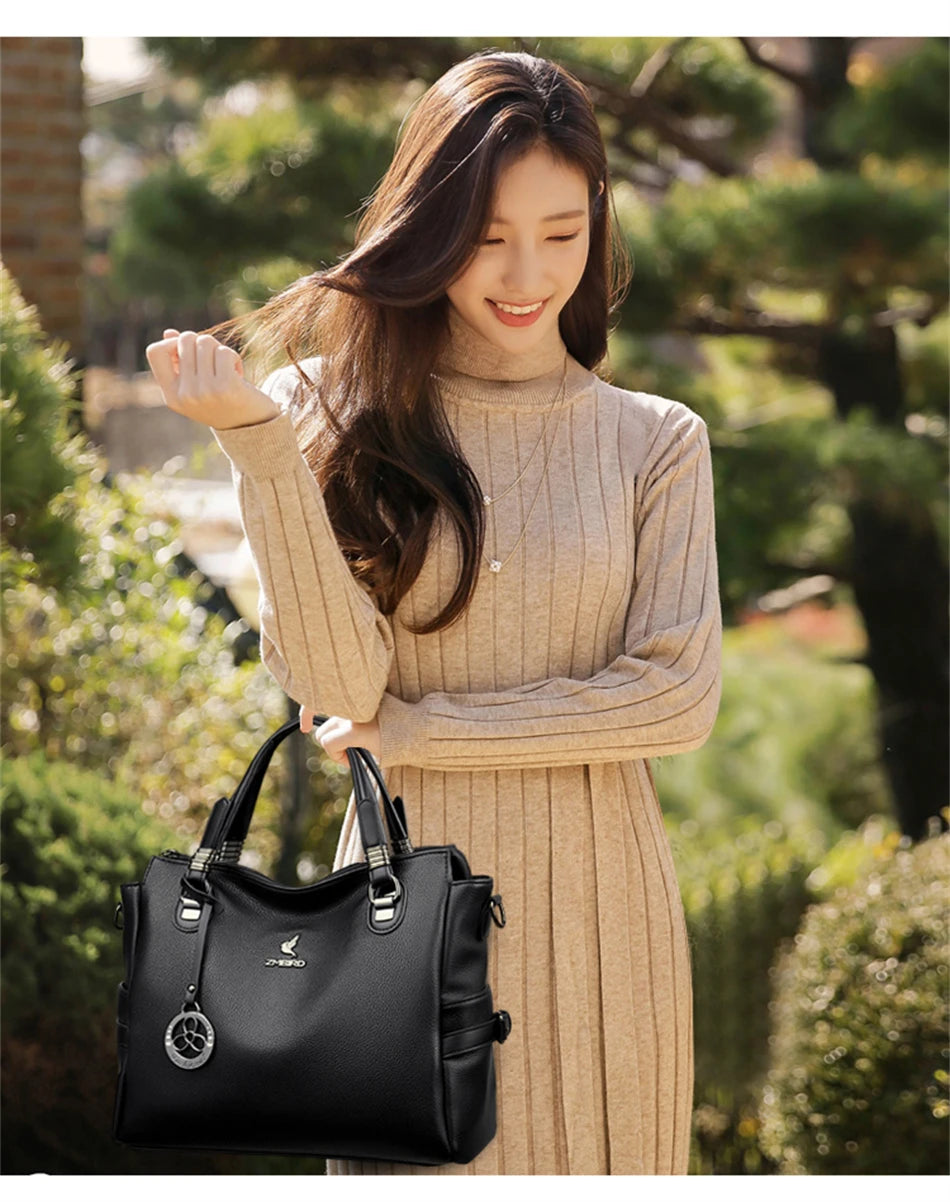 Genuine Luxury Handbags Women Bags Designer HIgh Quality Leather Large Crossbody Bags for Women 2024 Shoulder Bag Sac A Main