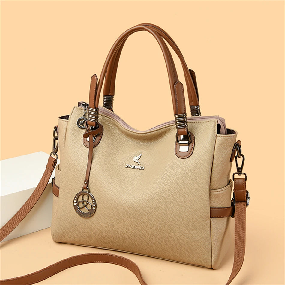 Genuine Luxury Handbags Women Bags Designer HIgh Quality Leather Large Crossbody Bags for Women 2024 Shoulder Bag Sac A Main