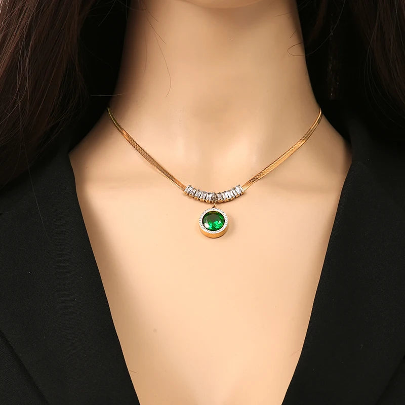 GANEMLY Green Zircon Crystal