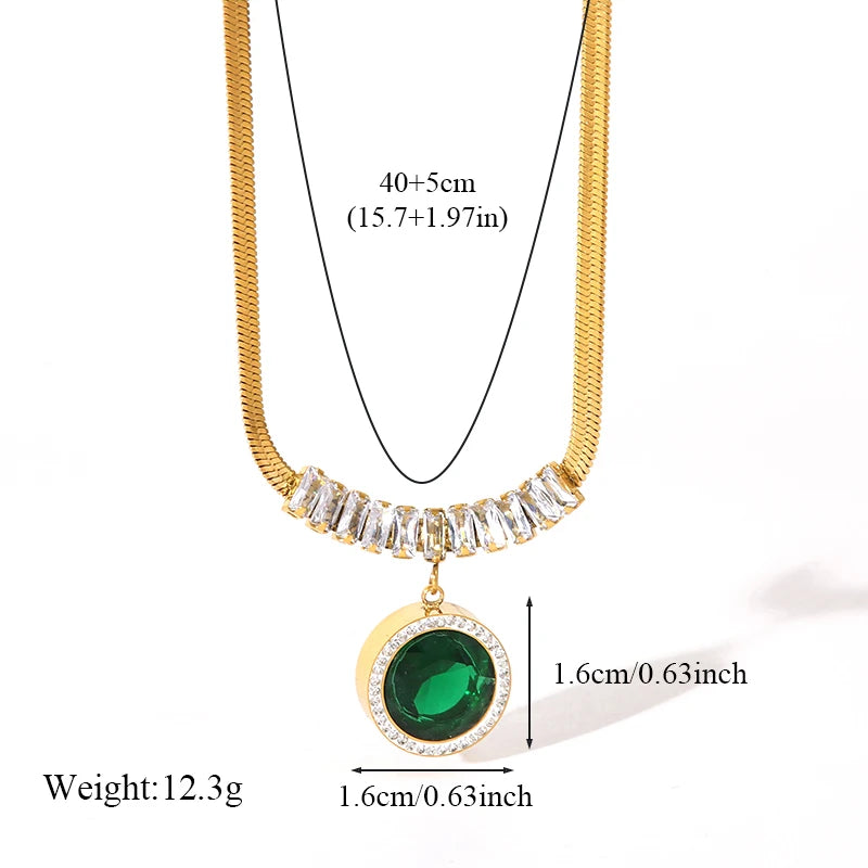 GANEMLY Green Zircon Crystal