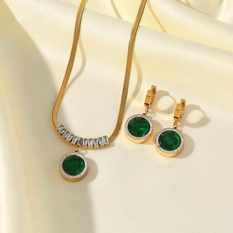 GANEMLY Green Zircon Crystal
