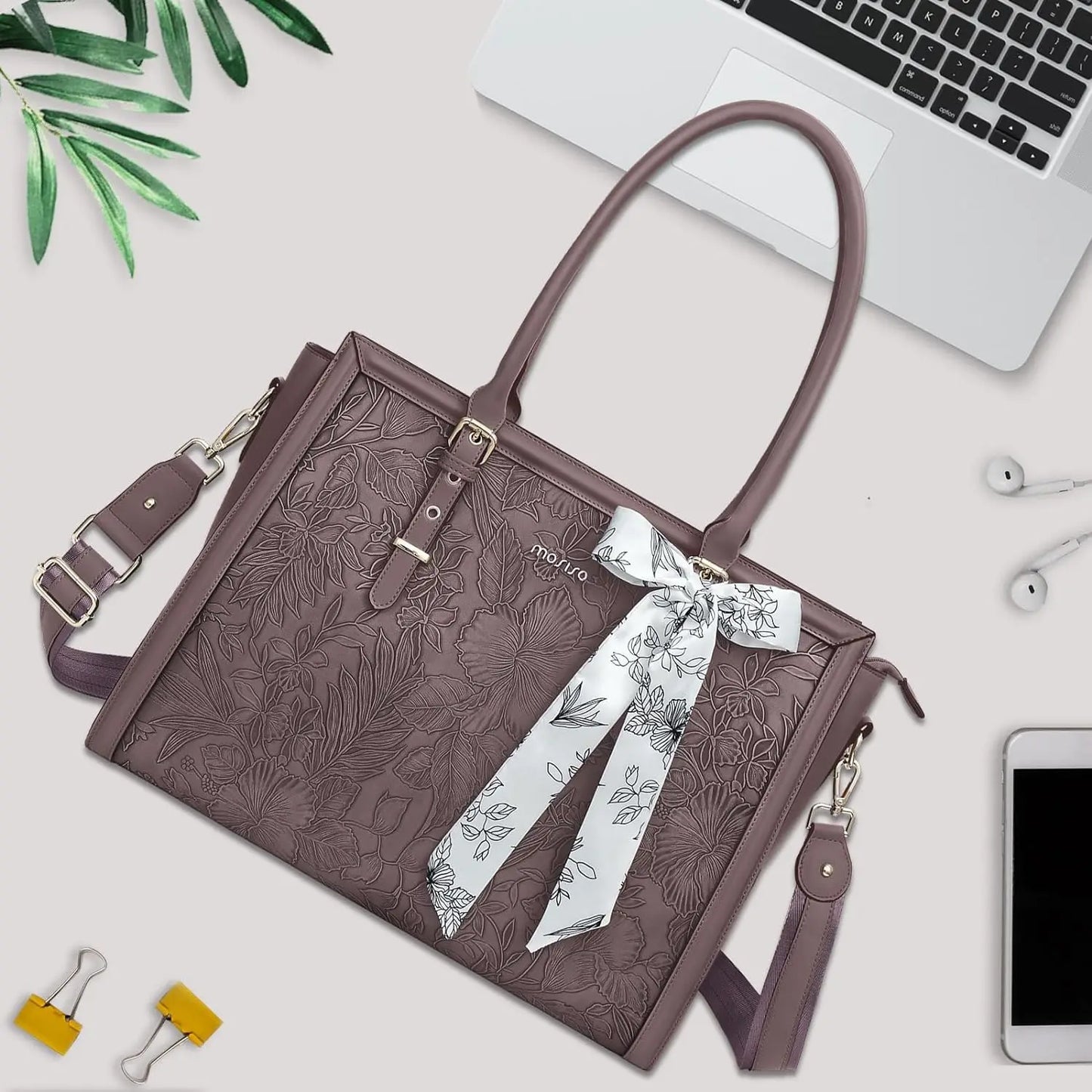 Women's Bag PU Leather Tote Bag Luxury Handbags For Women Large Capacity Shopping Messenger Tote Business NoteBook