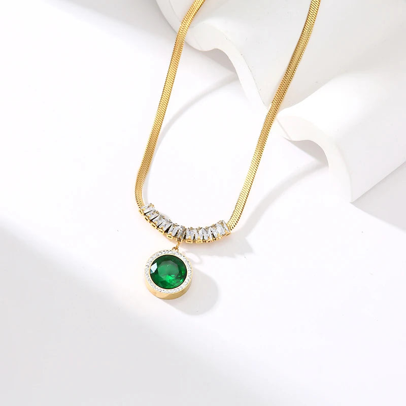 GANEMLY Green Zircon Crystal