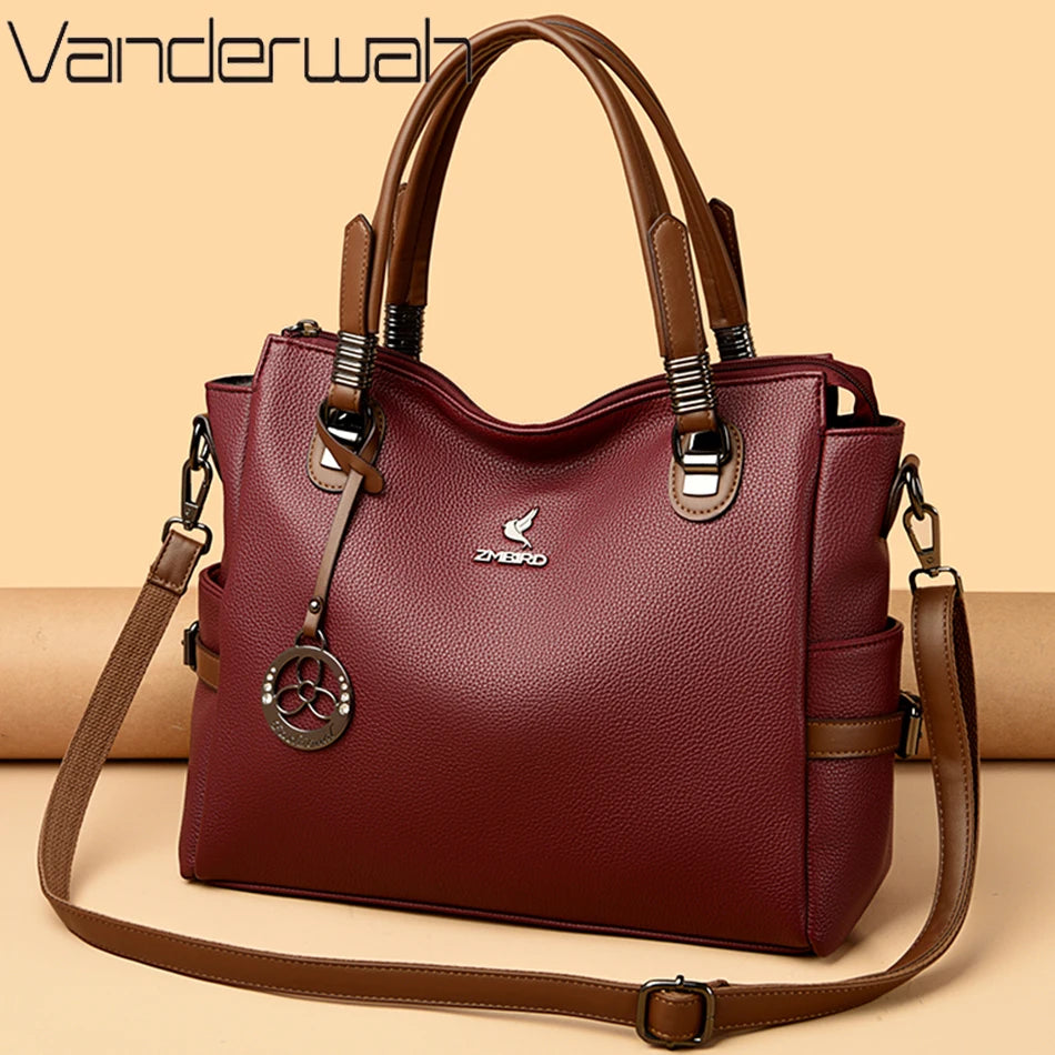 Genuine Luxury Handbags Women Bags Designer HIgh Quality Leather Large Crossbody Bags for Women 2024 Shoulder Bag Sac A Main