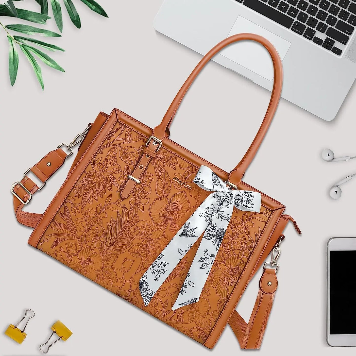 Women's Bag PU Leather Tote Bag Luxury Handbags For Women Large Capacity Shopping Messenger Tote Business NoteBook
