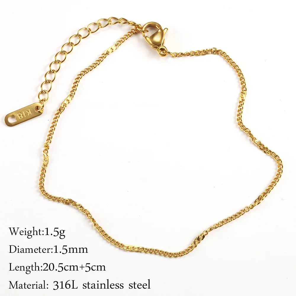 Stainless Steel Delicate Anklet