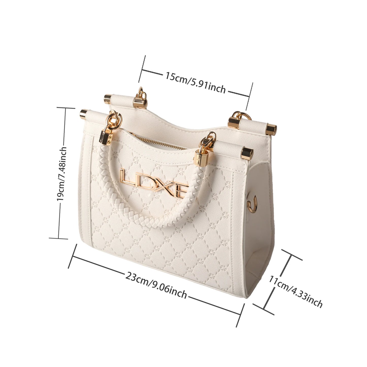 2024 Women's New Texture Diamond Grid Handheld Crossbody Bag for Commuting