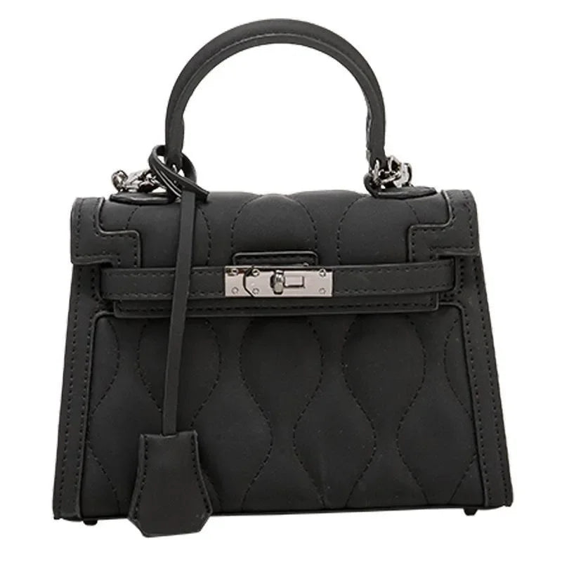 Small niche design fashionable and versatile high-end feel frosted mini Kelly bag