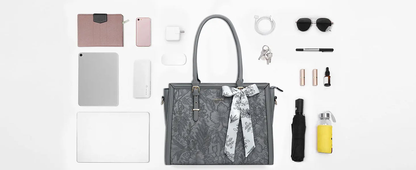 Women's Bag PU Leather Tote Bag Luxury Handbags For Women Large Capacity Shopping Messenger Tote Business NoteBook