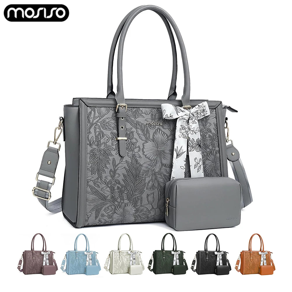 Women's Bag PU Leather Tote Bag Luxury Handbags For Women Large Capacity Shopping Messenger Tote Business NoteBook