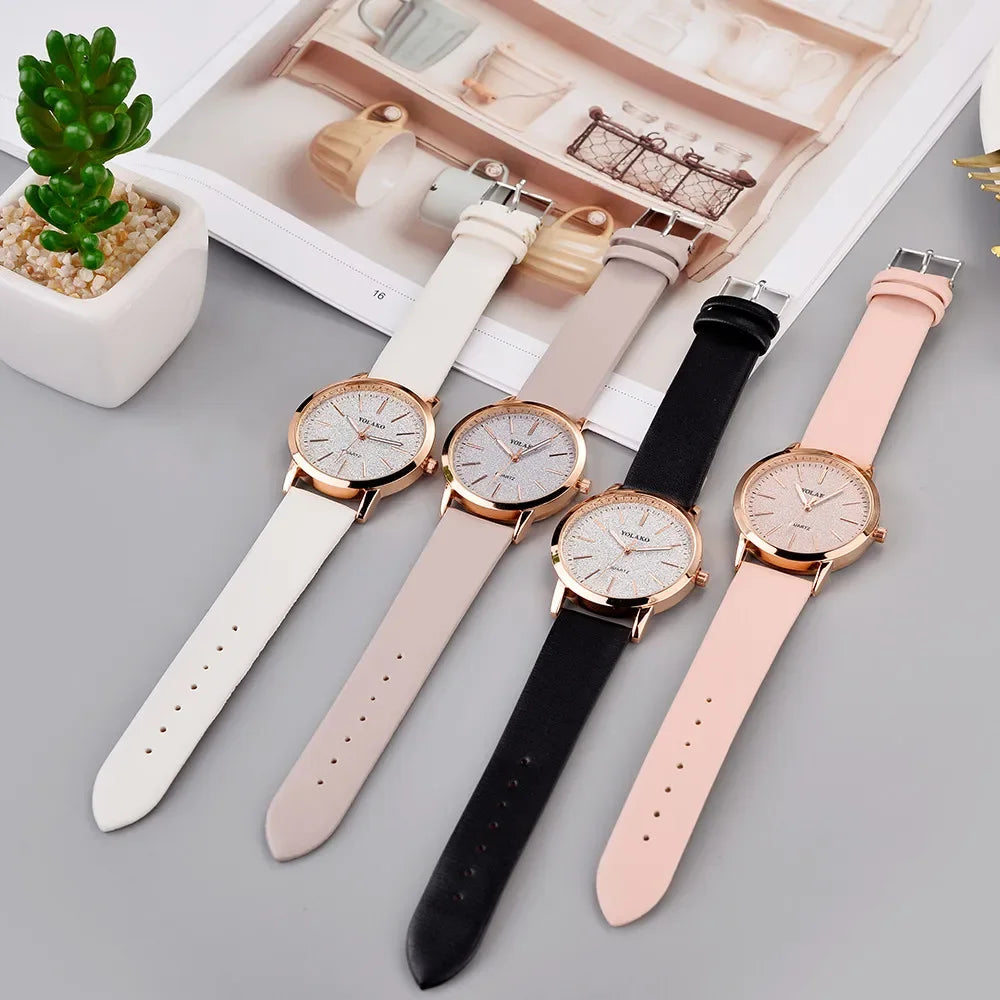 Women Watches Brand Luxury Fashion Ladies Watch Reloj Mujer Leather Watch Women Female Quartz Wristwatches Montre Femme