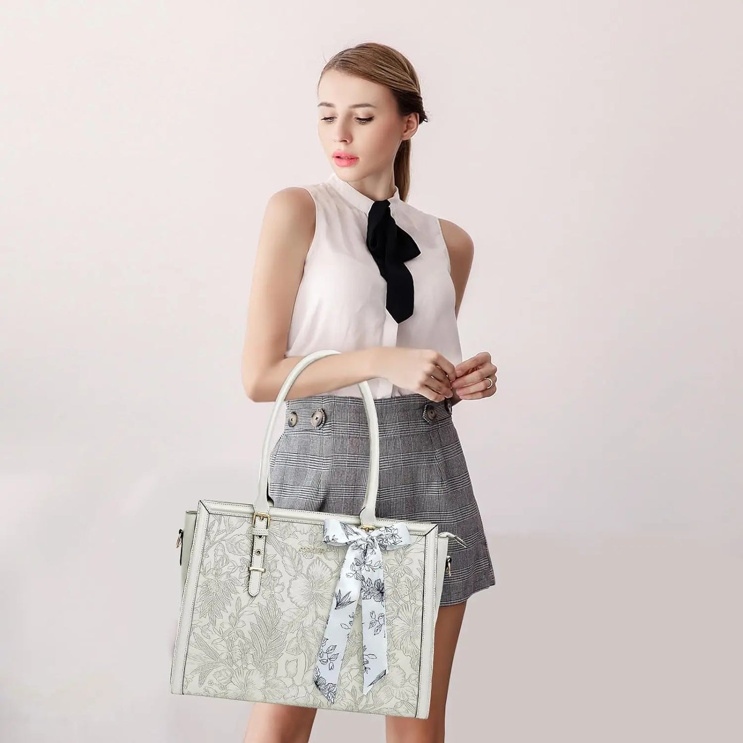 Women's Bag PU Leather Tote Bag Luxury Handbags For Women Large Capacity Shopping Messenger Tote Business NoteBook