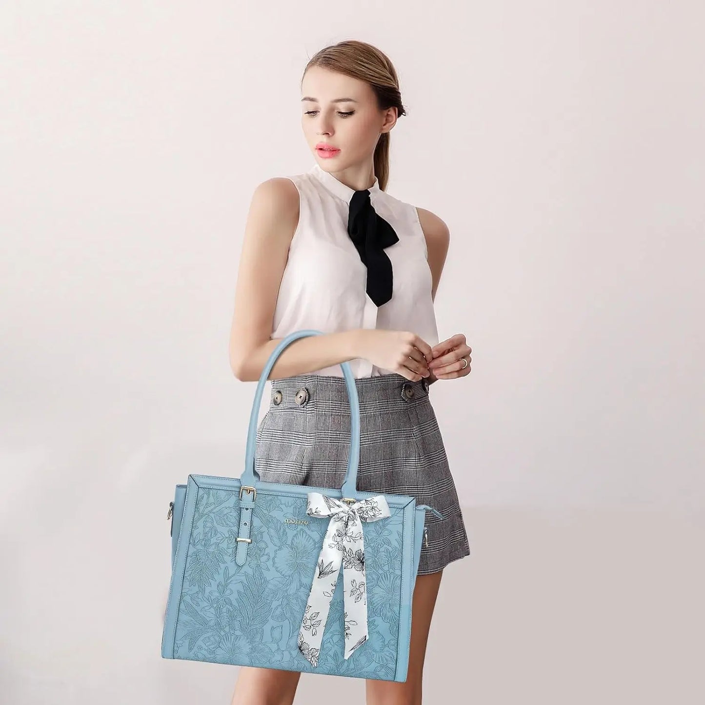 Women's Bag PU Leather Tote Bag Luxury Handbags For Women Large Capacity Shopping Messenger Tote Business NoteBook