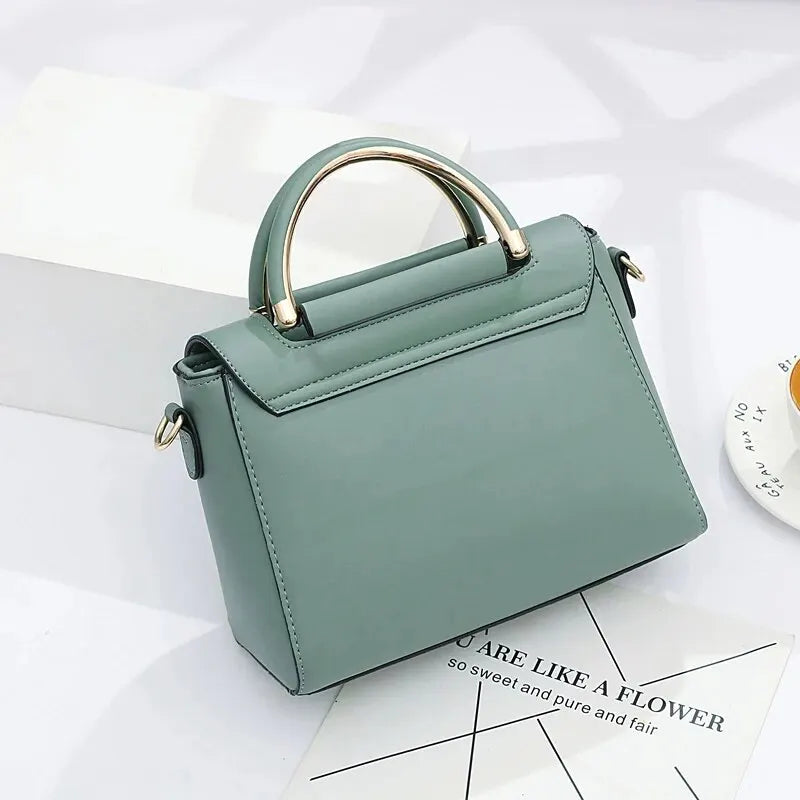 High Quality Leather Handbag Purse Women's Bag 2024 Trend Luxury Brand Designer Shoulder Crossbody Sac Lady Messenger Small Tote