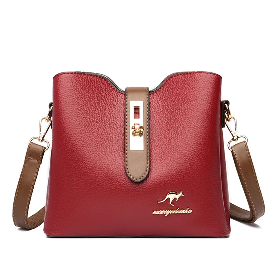 High Quality Genuine Ladies Purses and Handbags Luxury Leather