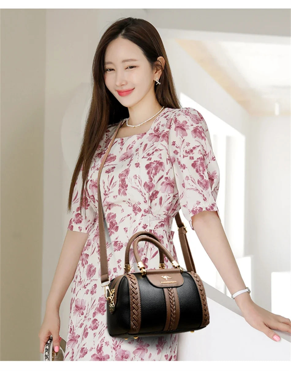 High Quality Leather Purses and Handbags for Women Luxury Designer Shoulder Crossbody Bag New Ladies Messenger Bags Sac A Main