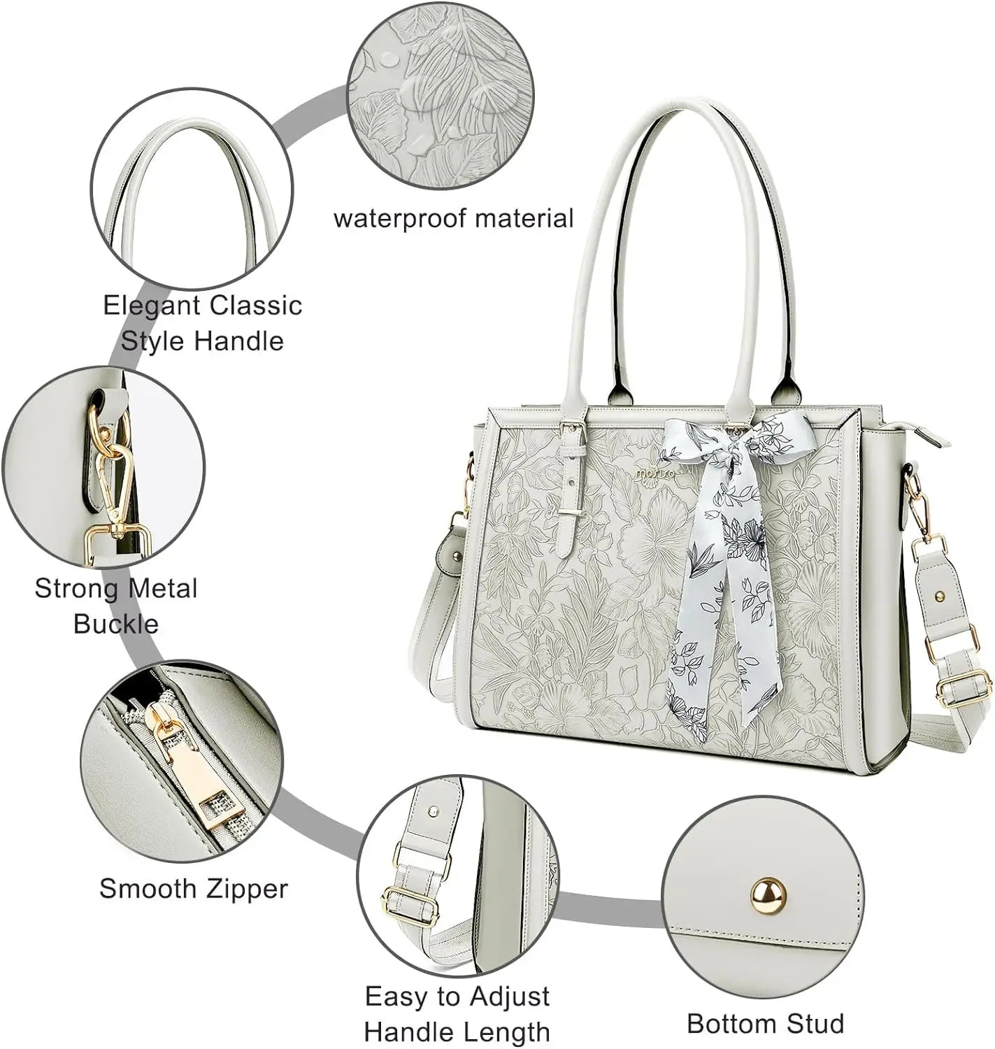 Women's Bag PU Leather Tote Bag Luxury Handbags For Women Large Capacity Shopping Messenger Tote Business NoteBook