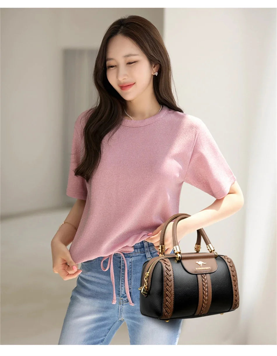 High Quality Leather Purses and Handbags for Women Luxury Designer Shoulder Crossbody Bag New Ladies Messenger Bags Sac A Main