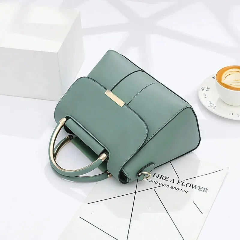 High Quality Leather Handbag Purse Women's Bag 2024 Trend Luxury Brand Designer Shoulder Crossbody Sac Lady Messenger Small Tote