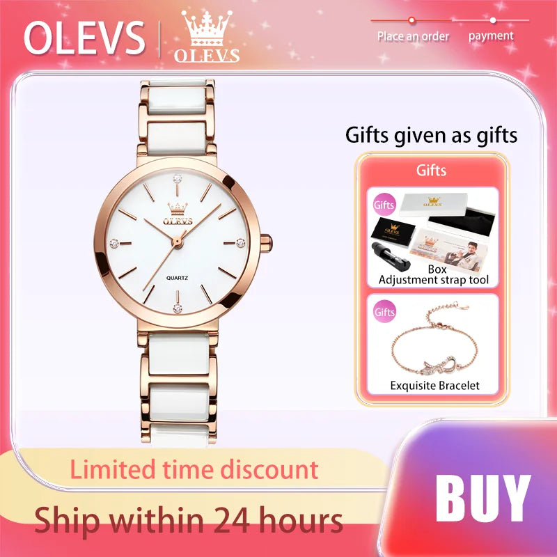 OLEVS Luxury Brand Women Watches