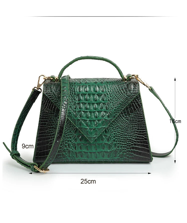 Luxury Designer Handbag Brand Crossbody Bags for Women 2022 New Crocodile Pattern Leather Shoulder Bags Casual Tote Bag