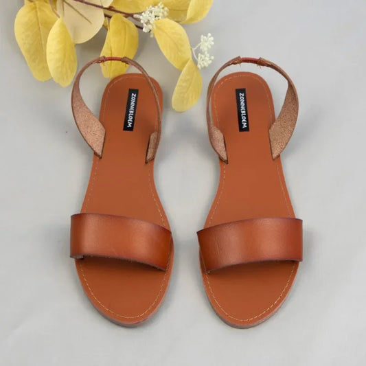 Sandals Women for 2024 Summer Beach Shoes High Quality Leather