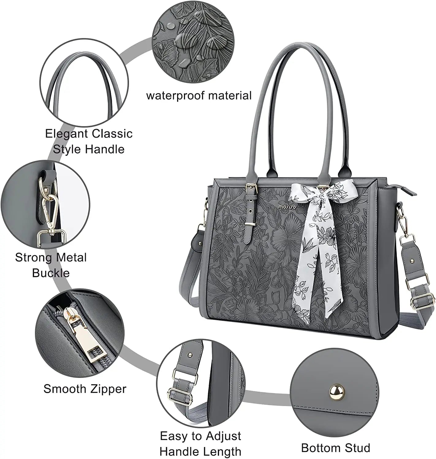 Women's Bag PU Leather Tote Bag Luxury Handbags For Women Large Capacity Shopping Messenger Tote Business NoteBook