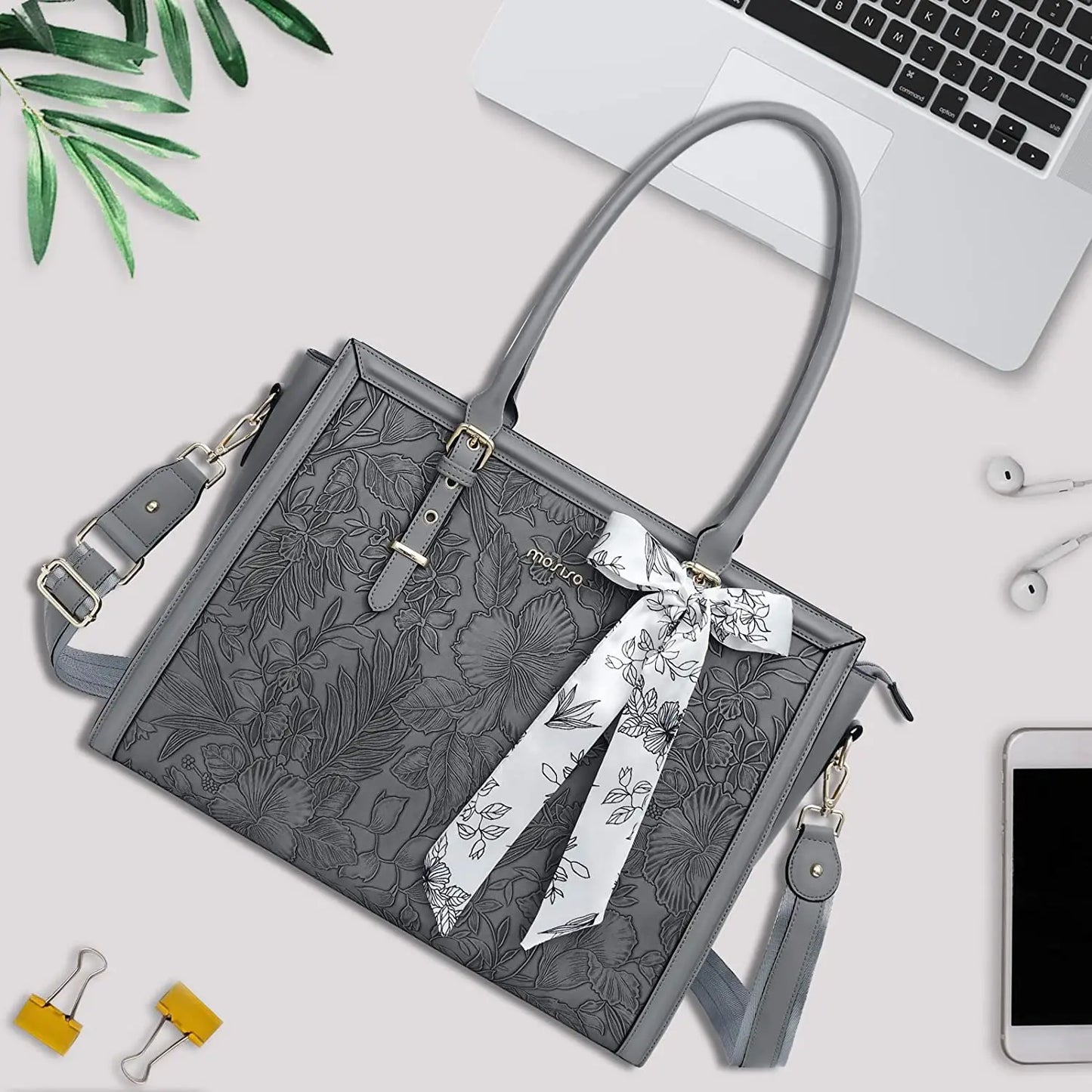 Women's Bag PU Leather Tote Bag Luxury Handbags For Women Large Capacity Shopping Messenger Tote Business NoteBook