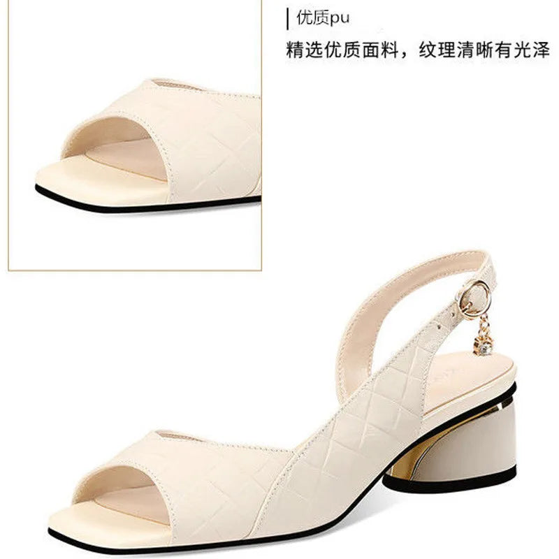 Plastic Sandals Luxury Women's Shoes Platform Dress Designer Woman Low Heel 2024 Elegant Heels Comfortable Coonfort Heeled