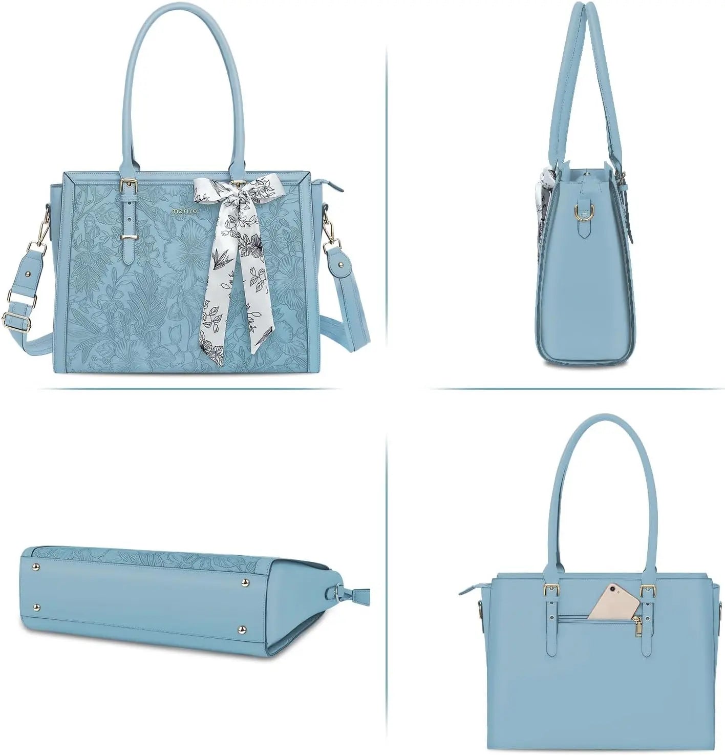 Women's Bag PU Leather Tote Bag Luxury Handbags For Women Large Capacity Shopping Messenger Tote Business NoteBook