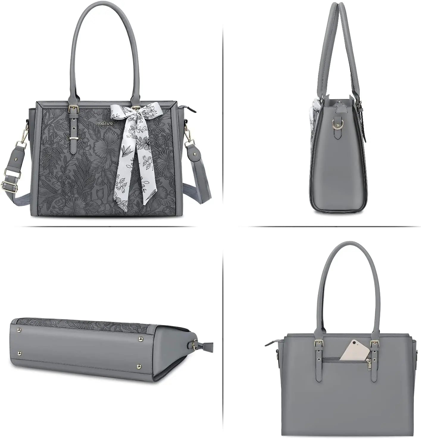 Women's Bag PU Leather Tote Bag Luxury Handbags For Women Large Capacity Shopping Messenger Tote Business NoteBook