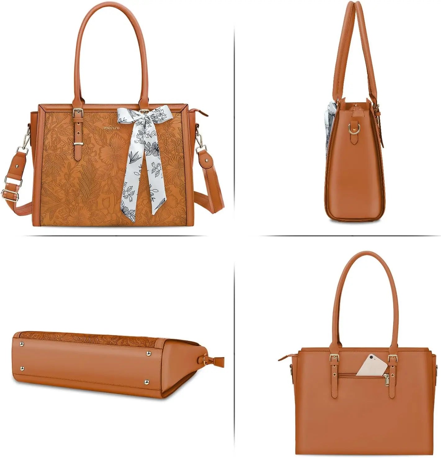 Women's Bag PU Leather Tote Bag Luxury Handbags For Women Large Capacity Shopping Messenger Tote Business NoteBook