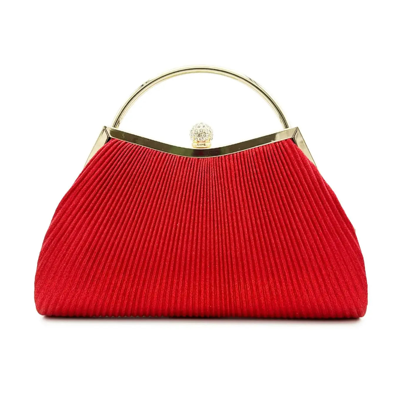 Pleated Evening Handbag Women