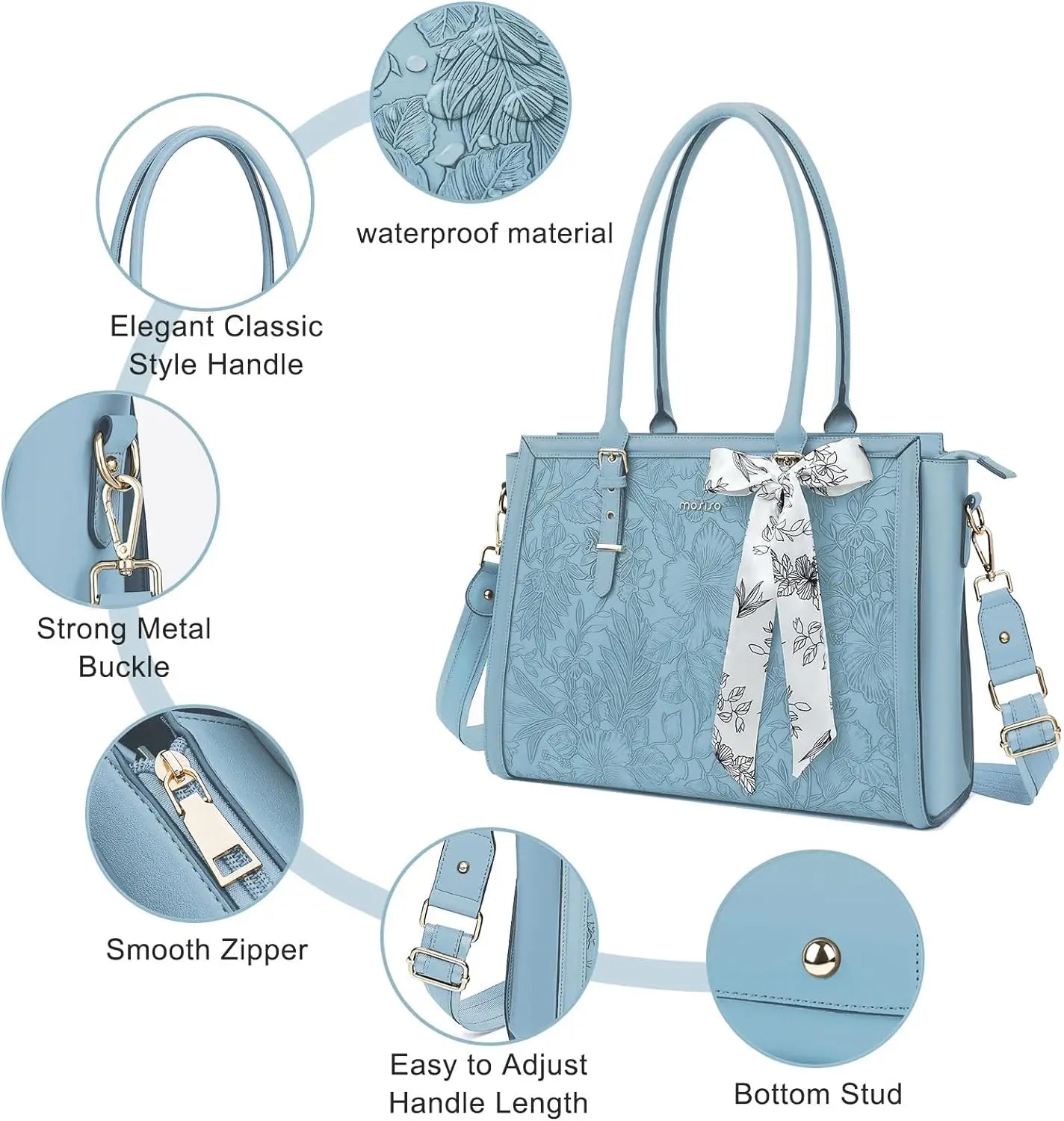 Women's Bag PU Leather Tote Bag Luxury Handbags For Women Large Capacity Shopping Messenger Tote Business NoteBook