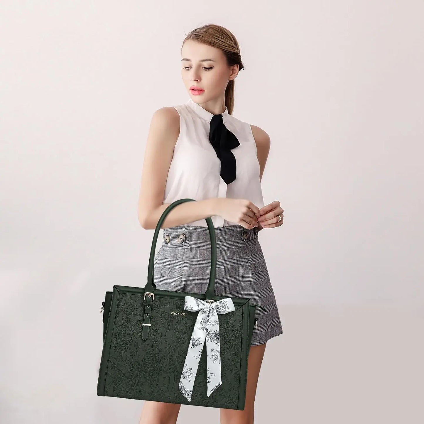 Women's Bag PU Leather Tote Bag Luxury Handbags For Women Large Capacity Shopping Messenger Tote Business NoteBook
